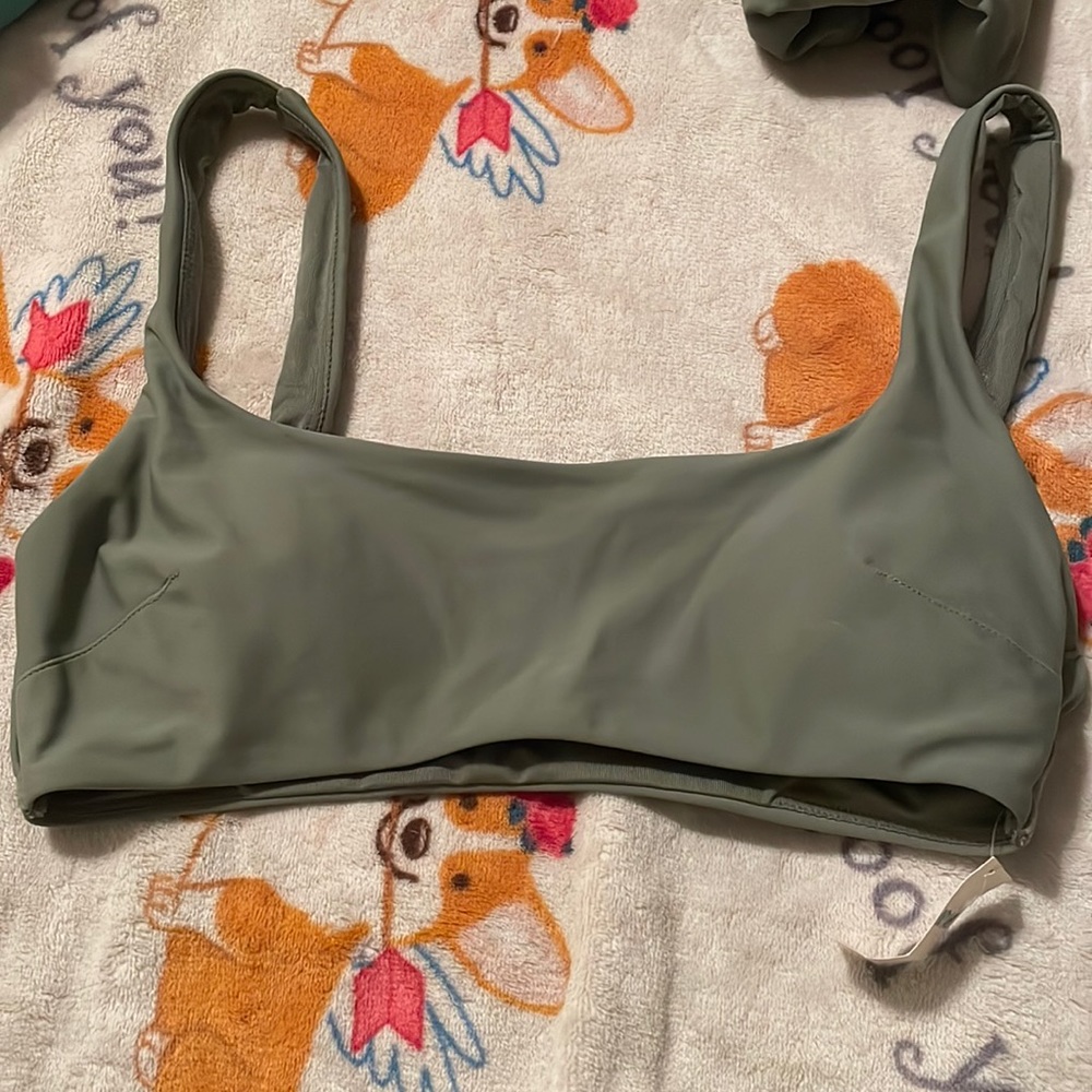 Aerie green bikini top